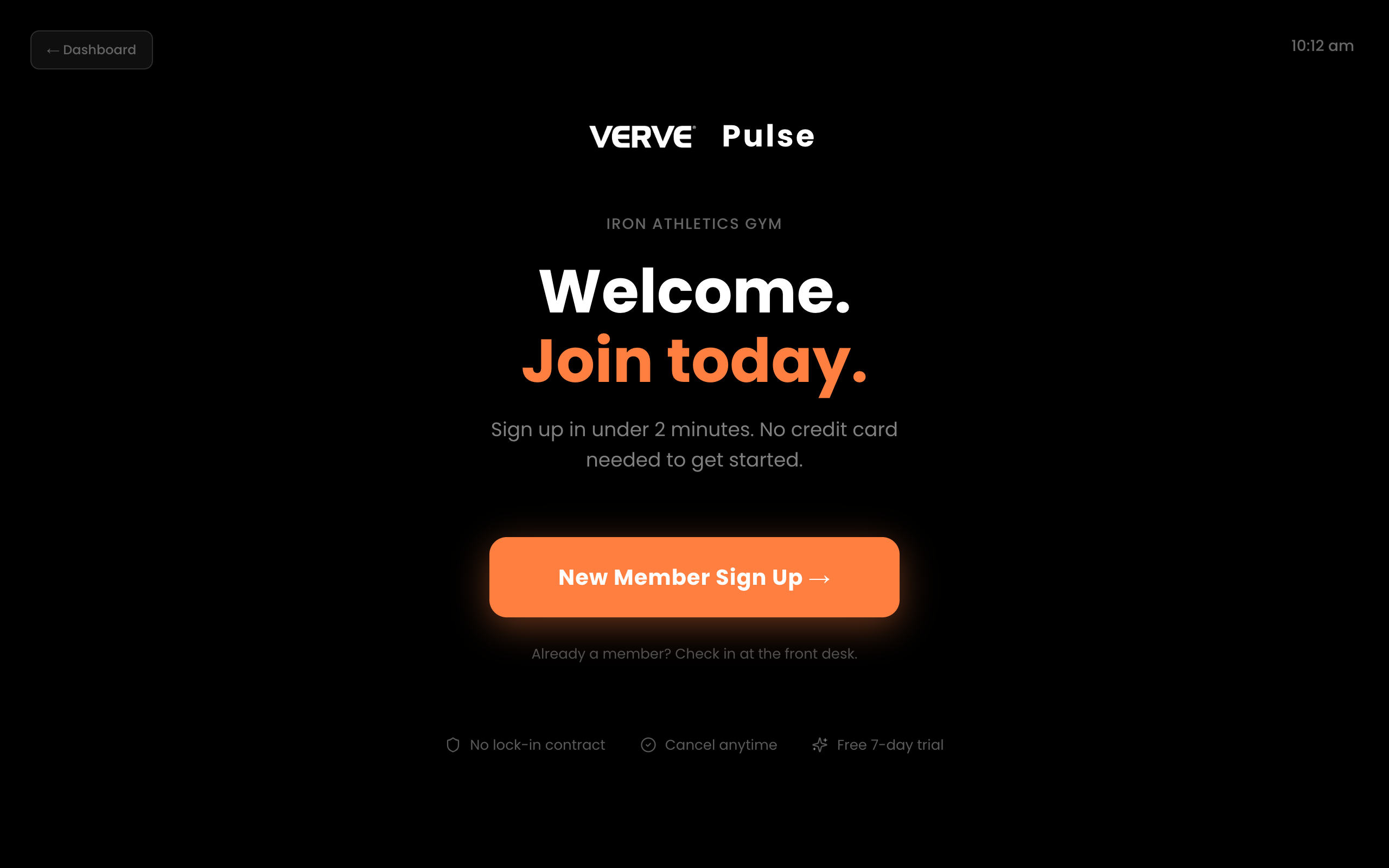 VERVE Pulse Kiosk
