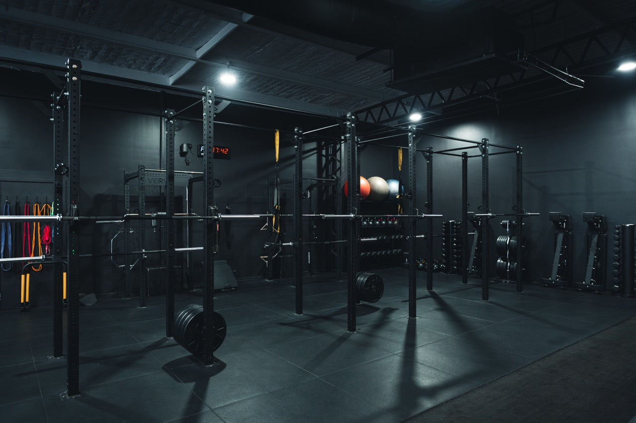 Strength training area at Science of Fitness in Brisbane, fitted out by VERVE Fitness